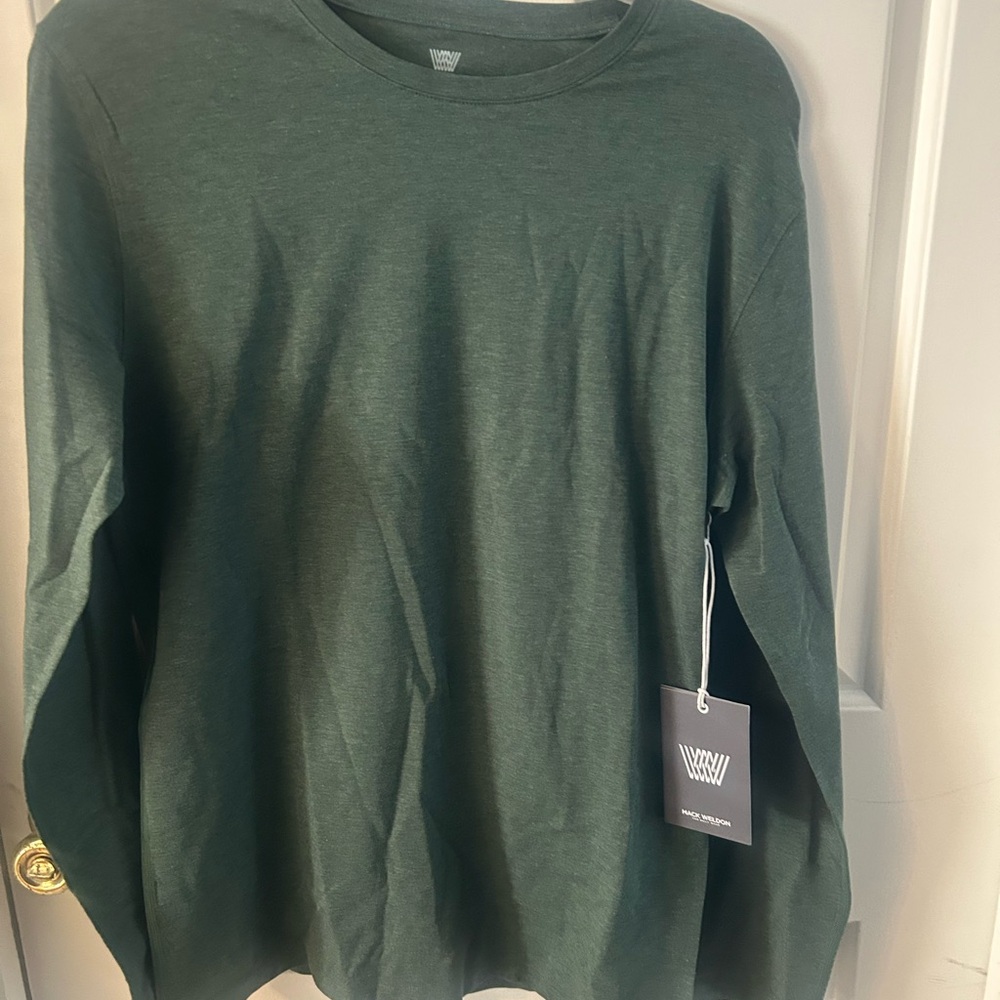 Mack Weldon Forest Green Crewneck Sweater